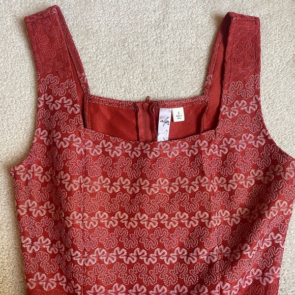 Francesca’s Embroidered Floral Coral Mini Dress - Picture 8 of 10